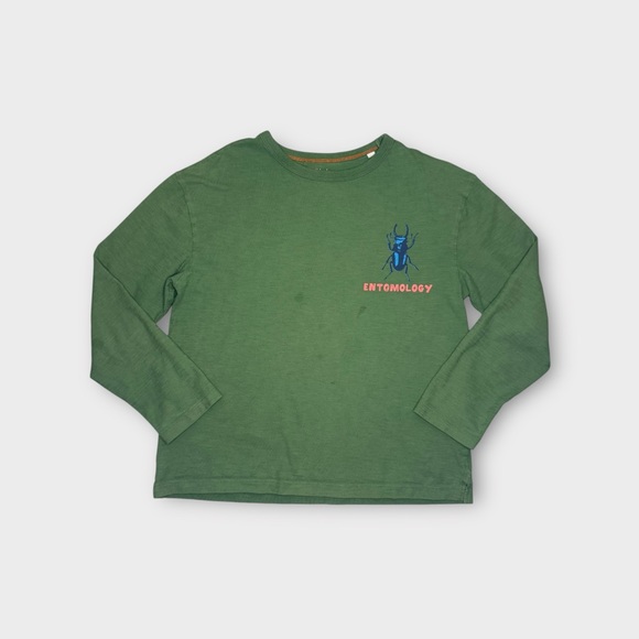 Mini Boden Other - Mini Boden Entomology Insect Educational Graphic Green Long Sleeve Shirt